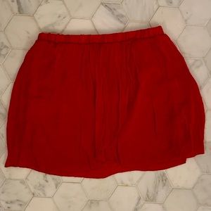 Red Mini Skirt